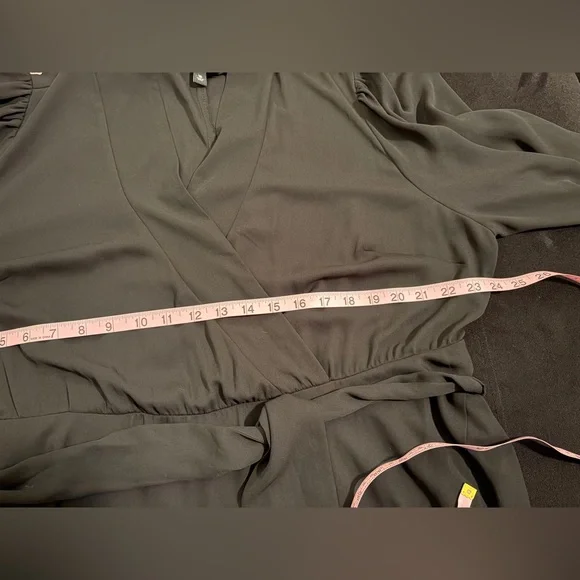 Torrid - Black Asymmetrical Wrap Dress - Picture 5 of 5